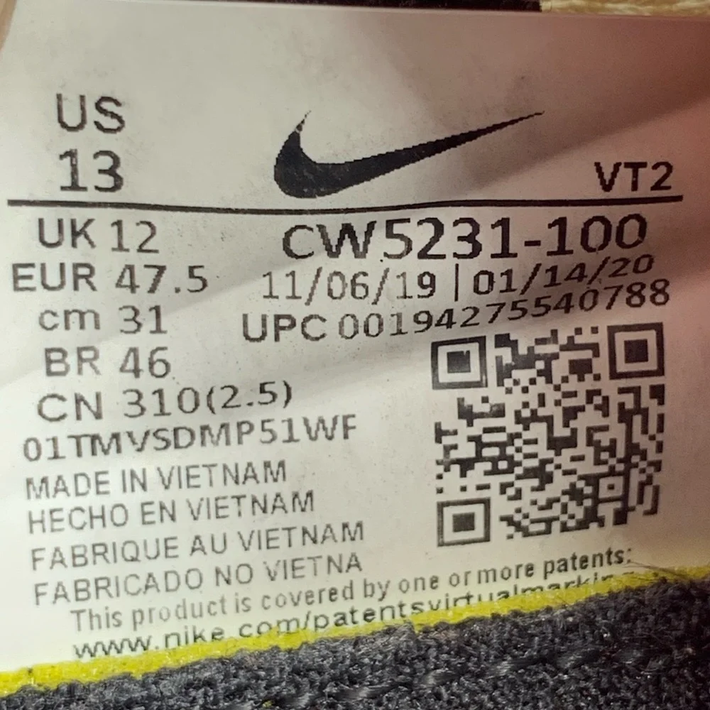 Nike Renew Run‎ Running Shoes CW5231-100 Men's Sz 13